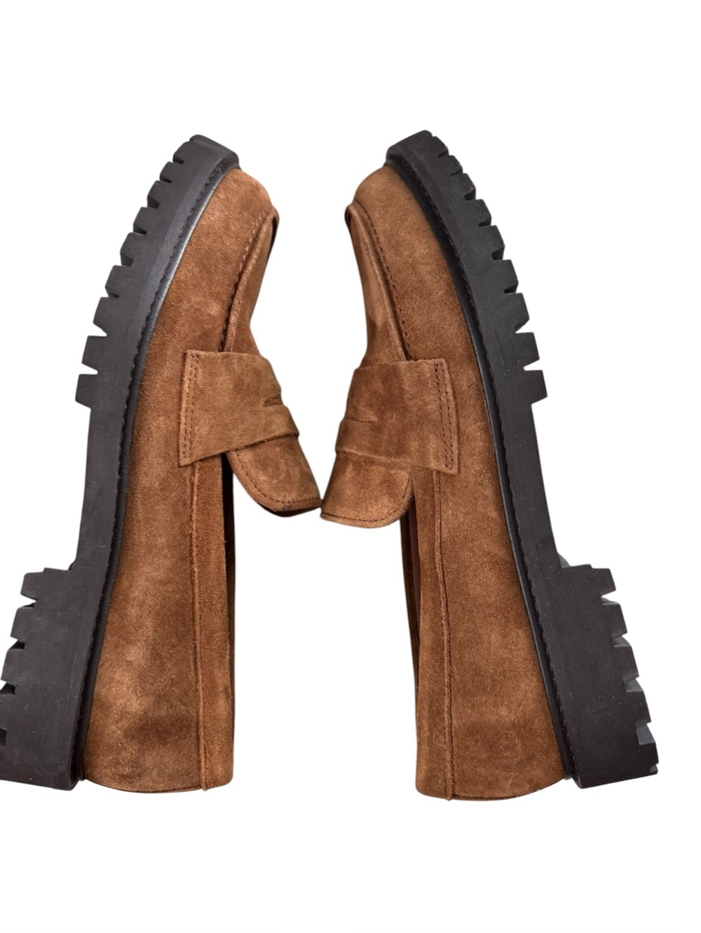 Thursday Boot Company Penny Loafers in Honey Brown Suede size 8.5 - Picture 8 of 11